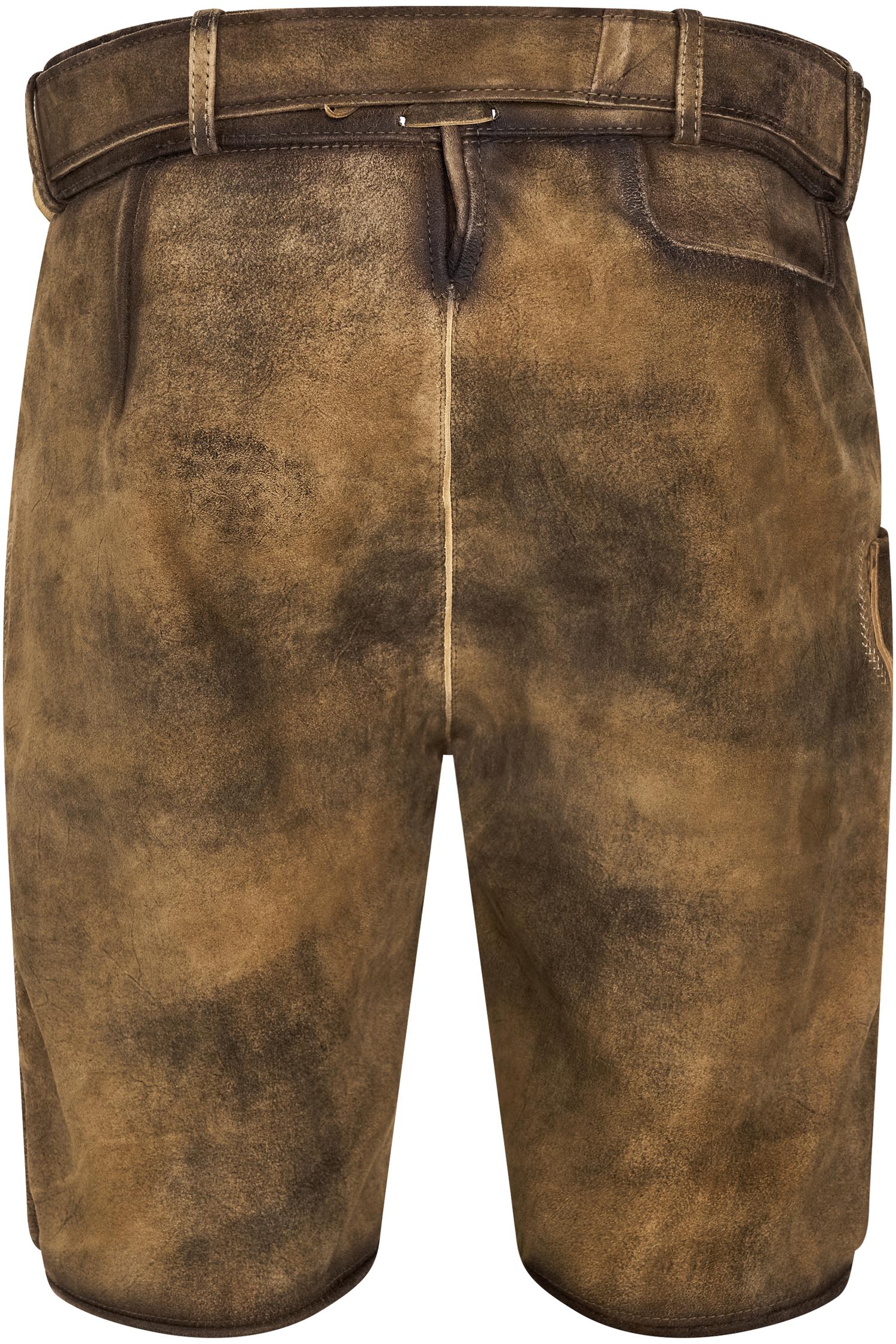 Hellbraune Kiefer Lederhose von Gamsbock